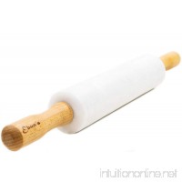 Ebuns Rolling Pin for Baking Pizza Dough  Pie & Cookie - Kitchen utensil tools gift ideas for bakers (Marble Pins 18" inches) - B072HTL8ZW